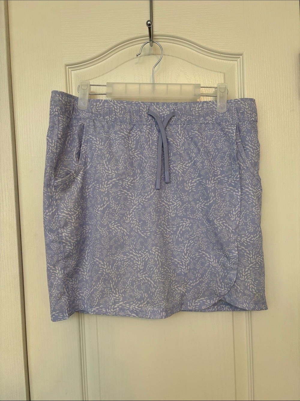 The American Outdoorsman Women’s lavender PrintDrawstring Skort w/ Side Pockets